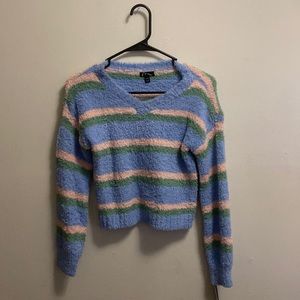 Cropped fuzzy top, brand new.